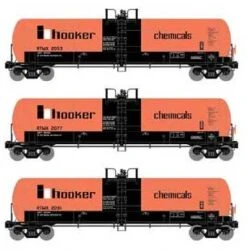 Athearn 15918 HO Scale RTC 20,900 Gallon Acid Tank Car RTMX 3 Pack